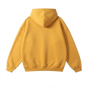 Sudaderas con capucha para hombre 100% algodón, forro polar grueso, de gran tamaño, con posibilidad de impresión de logotipo personalizado, sudaderas con capucha y sudaderas para hombre. - Product Image 3