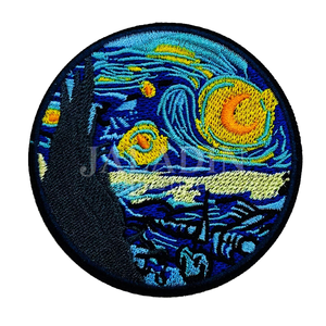 Wholesale Fashion Embroidery <b>Patches</b> Custom Chenille Iron On Fabric <b>Patches</b> for Clothing Jackets Hats <b>Backpacks</b> Vests Garment - Product Image 5