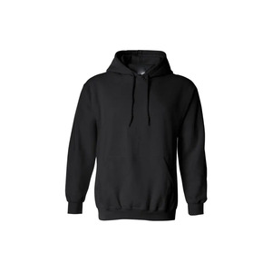 Men's <b>Black</b> Solid <b>Zip</b>-<b>Up</b> <b>Hoodie</b> Casual Hooded Sweatshirt with Kangaroo Pocket Drawstring Oversized Breathable - Product Image 1