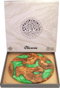 เขียงไม้ทำมือเคลือบอีพ็อกซี่ & ถาดเสิร์ฟชีส ผลไม้ เนื้อสัตว์ - ของตกแต่งบ้าน ถาดไม้สำหรับเสิร์ฟชีส ผลไม้ เนื้อสัตว์ - เหมาะสำหรับใช้ในครัว - Product Image 3