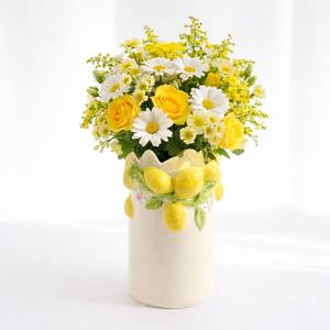 แจกันเซรามิครูปทรงมะนาว แจกันเซรามิคทรงหยัก แจกันเซรามิคทรงสูง แจกันเซรามิคสีขาว แจกันเซรามิคทรงครีม แจกันเซรามิครูปทรงอาร์ติโชค - Product Image 4