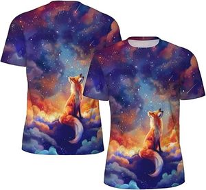 T-shirt à manches courtes pour homme, col rond, imprimé graphique tête d'ours Cloud City, coupe ample, style streetwear décontracté, 100% coton tricoté - Product Image 4