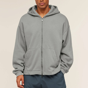 Sudaderas con Capucha Personalizadas al por Mayor para Hombre, 100% Algodón de Alto Gramaje, Fabricantes de Ropa Urbana con Estampado Personalizado, Sudadera con Cremallera de 500 g/m² para Hombre - Product Image 1