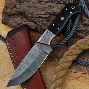 Personalized DIY OEM Industrial Grade Forged Damascus Steel Clip Point Straight Edge Straight Back Hunting <b>Knife</b> <b>Bone</b> Gift Him - Product Image 6