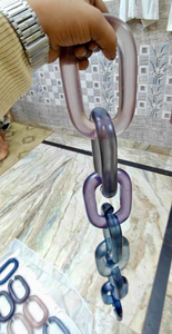 Adorno de Pared de Cadena de Resina Hecho a Mano, Diseño de Eslabones Decorativos de Acrílico para un Estilo Artístico en el Hogar - Product Image 2