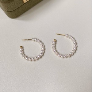 Pendientes Retro Milenio con Perlas de Agua Dulce de Zhuji, Casi Perfectas, Redondas de 4-5 mm, Estilo Hong Kong, Plata S925 - Product Image 5