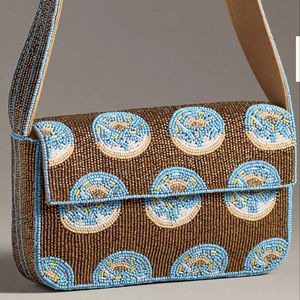 Bohemian Embroidery Cotton Handmade <b>Evening</b> Clutch <b>Bags</b> with Customizable Shape/Design Pearl Details Chains-Wholesale - Product Image 2
