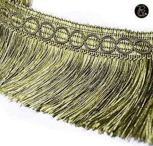 Bordure décorative en dentelle à franges en polyester durable, éco-responsable, pour l'export en gros, directement d'Inde - Product Image 2