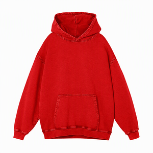 Sweat-shirt à capuche vintage marron pour homme, couleur unie, en molleton bouclette, coupe classique, pour l'automne 2027 - Product Image 5