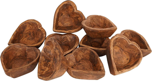 Mini <b>Heart</b> Wood <b>Bowls</b> <b>Heart</b> <b>Shaped</b> Wood <b>Bowl</b> for Valentine's Day Hand Carved Custom Dough Candle <b>Bowls</b> for Making Candles - Product Image 3