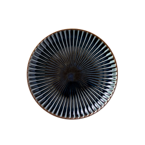 Assiette en céramique Mino cuite au four - Design Wabi-Sabi durable fabriqué au Japon pour les hôtels - Product Image 1