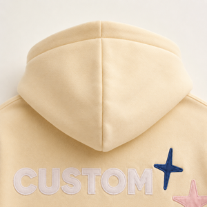 Sweat-shirt à capuche surdimensionné pour femme, personnalisé, avec broderie en tissu 3D et logo personnalisable, style décontracté - Product Image 3