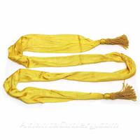 Ceintures OEM en tricot avec double frange et pompons pour la décoration de vêtements – Garniture en soie durable, écologique et lavable