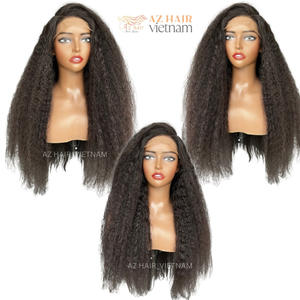 Perruques en dentelle HD pré-épilées 13x4, cheveux vierges vietnamiens, lisses et crépus, 12-30 pouces, cheveux Remy pour femmes, vente en gros - Product Image 6