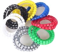 Fundas Protectoras para Cables de PE de 4 mm a 32 mm, Herramienta de Protección de Cables y Alambres, Bandas Espirales para Envolver Cables, Protector de Cables