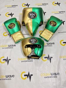 El Mejor Set de Boxeo Personalizado de Fábrica, Impreso, Sin Boxeo No Hay Vida, de Cuero Vacuno, Profesional - Product Image 1