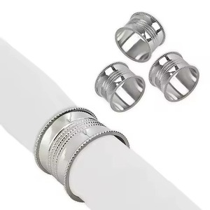 Juego de Anillos para Servilletas de Lujo Modernos en Oro Mate, Anillos Decorativos de Metal para Servilletas de Mesa para Bodas, Venta al Por Mayor - Product Image 5