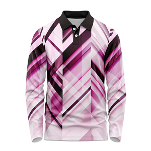 Chemise polo pour homme de bonne qualité, manches longues, chemises de golf légères, UPF 50+, chemises fraîches pour homme, vêtements de travail, de pêche et de plein air - Product Image 4