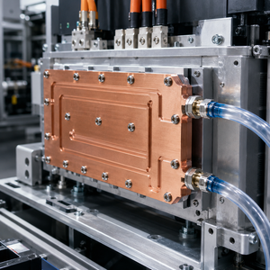 Placa Fría Líquida de Cobre de Alto Rendimiento para Enfriamiento de Servidores de IA y Centros de Datos, Mecanizada por CNC - Product Image 1