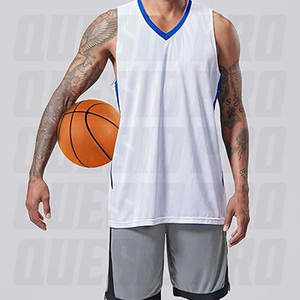 Maillot de basket-ball de haute qualité à prix abordable, vêtements de sport d'extérieur, maillot réversible en mesh pour hommes, pour l'entraînement et les matchs - Product Image 5