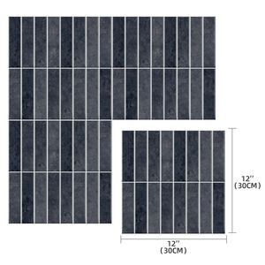 10 Piezas de Azulejos Autoadhesivos 3D de Estilo Industrial, Color Gris Pizarra, 12x12 Pulgadas, Impermeables y Termorresistentes para Pared - Product Image 5