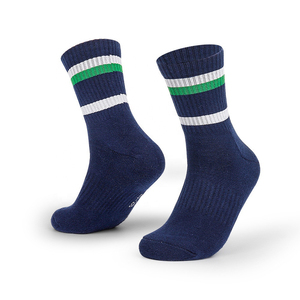 Custom Rainbow Striped Crew <b>Socks</b> Athletic Mid Calf Sports Stockings Skateboard Basketball <b>Running</b> <b>Socks</b> - Product Image 6