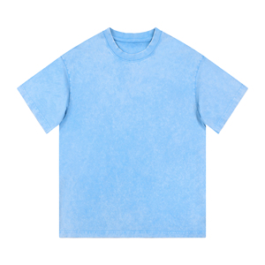 T-shirt en coton délavé à l'acide – T-shirt ample coupe carrée style streetwear minimaliste pour un confort quotidien T-shirt MADE BY BS - Product Image 5