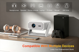 Meilleures ventes CRE F1 Projecteur intelligent 1080P 350 lumens ANSI Mise au point automatique <span class=keywords><strong>WiFi</strong></span> BT Prise en charge vidéo 4K LCD Cinéma maison portable - Product Image 2