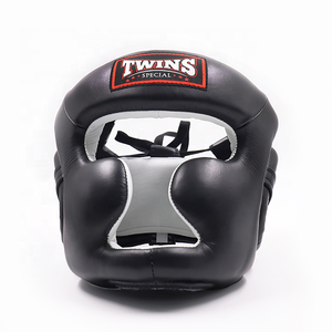 Protector de Cabeza para Boxeo Twins, Cuero PU Blanco, Protección Facial Completa, Cierre de Gancho y Bucle, Casco Deportivo Unisex para Adultos - Product Image 4