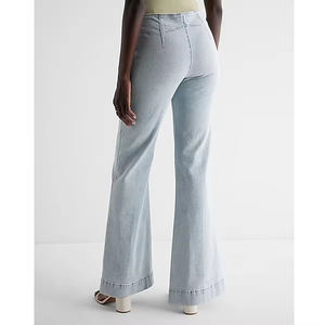 กางเกงแฟลร์เอวสูงทันสมัยสำหรับออกนอกบ้านและช้อปปิ้ง เหมาะสำหรับผู้หญิงที่ชอบสไตล์โมเดิร์น - Product Image 6