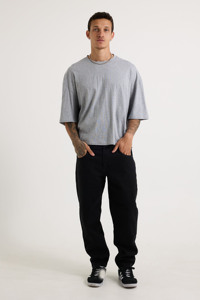 Urban Style Boxy Fit Men's shirts 100% Cotton Cropped Oversized Tee Custom Logo Printing <b>Drop</b> Shoulder Wholesale OEM Supplier - Product Image 5