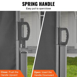 หน้าจอเพื่อความเป็นส่วนตัวภายนอกขนาด79 "x 236" โพลีเอสเตอร์180ก. กันน้ำพับเก็บได้หน้าจอใช้รังสียูวี30 + ตัวแบ่งช่องกันลมสำหรับ - Product Image 5