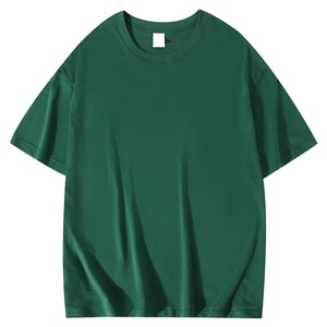 T-shirt unisexe ample à col ras du cou, en coton épais 200G, avec épaules tombantes, personnalisable avec logo OEM, grandes tailles, prix usine Chine Bangladesh - Product Image 4