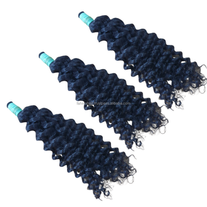 Extensiones de cabello Remy virgen humano original, paquetes de cabello natural a granel rizado birmano y cutícula alineada de Indonesia - Product Image 3