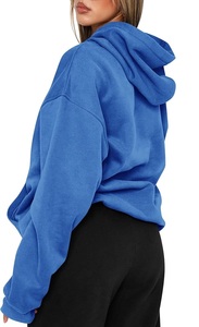 Nouveauté, service OEM, sweat-shirt à capuche ample décontracté pour femmes, couleur unie, confortable, fabriqué en usine au Bangladesh, meilleur prix - Product Image 4