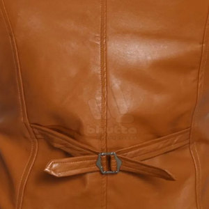 Chaleco de cuero para mujer, corte ajustado, hecho en Pakistán, chaleco de cuero de vaca hecho a medida, a la moda. - Product Image 6