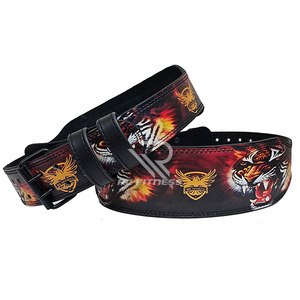 Cinturón de Entrenamiento de Cuero de 10 mm de Grosor, Transpirable, Impermeable y Resistente para Levantamiento de Pesas, Sentadillas, Peso Muerto y Entrenamiento de Fuerza, Unisex - Product Image 1