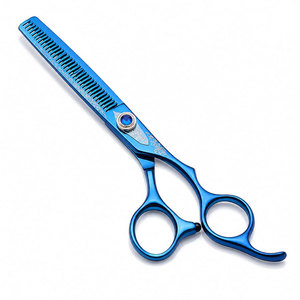 Ciseaux à effiler professionnels en acier inoxydable pour droitiers avec manche en céramique, lames aiguisées à 32 dents pour salon et usage domestique - Product Image 2