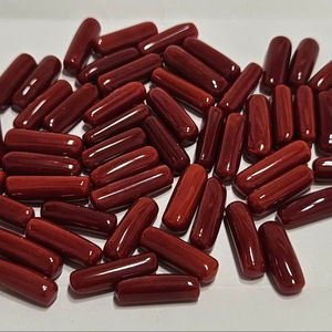 Coral Rojo Natural Italiano en Forma de Cápsula, Nuevo Producto, Color Extra Intenso, Gema de Mejor Calidad, Gema Suelta para Joyería - Product Image 1