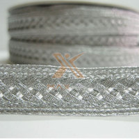 Matériaux de qualité écologiques pour uniformes décontractés : Tresses en fil de bullion, lacets, design personnalisé, tricotés en polyester/nylon/soie