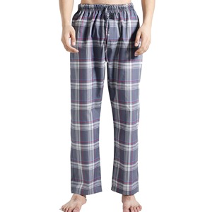 <b>Men's</b> Sexy Flannel Breathable Shorts Pajama <b>Pants</b> Casual Solid 100% Cotton <b>Lounge</b> Wear Comfortable Elastic Waistband New Arrival - Product Image 1