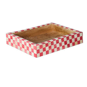 Planche à découper de travail en incrustation de résine de bois d'acacia et de manguier conçue sur mesure Plateaux de service d'ustensiles de cuisine pour la maison et l'hôtel - Product Image 5