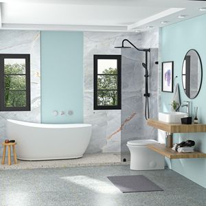 Modern White <b>Porcelain</b> Ceramic Rectangle Bathroom <b>Sink</b> Faucet Combo 19x15in Art Basin & Chrome Single Lever Faucet - Product Image 5