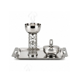 Black Metal Incense <b>Burner</b> Set With Tray Floral Design Aromatherapy Use All Season - Product Image 6