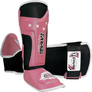Espinilleras Farabi Sports de EVA y Cuero PU para Muay Thai, para Niñas y Niños, para Entrenamiento de MMA, Boxeo y Taekwondo, con Cierre de Velcro - Product Image 3
