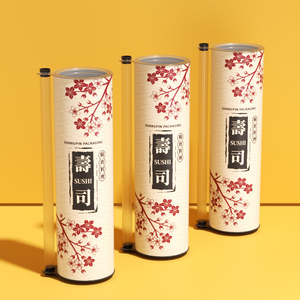 Recyclable Paper Tube Packaging for Sushi <b>Roll</b> Food Safe Cylinder <b>Box</b> - Product Image 6