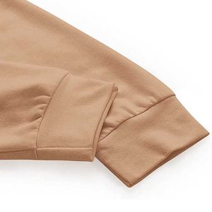 Sudadera Corta con Capucha para Mujer, Manga Larga, Color Sólido, Tejido de Algodón, Ropa de Otoño - Product Image 2