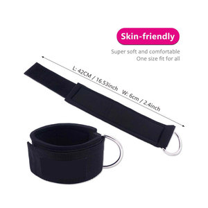 Sangle de cheville rembourrée réglable pour bandes de résistance, fixation robuste et respirante pour câble de gym - Product Image 5