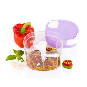 Tritatutto a mano tritatutto a cipolla vegetale affettatrice per aglio compatto maneggevole Mixer resistente costruzione in plastica leggera - Product Image 4