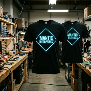 Camiseta LED Luminosa para Hombre, de Algodón Negro, Secado Rápido, Transpirable, Informal, con Luces Nocturnas, para Actividades Especiales, Gran Venta - Product Image 3